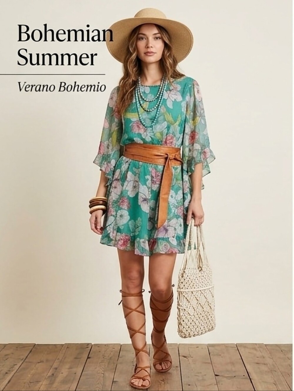 Floral Green  Dress